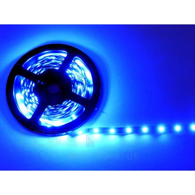 LED Stripe Blau 12 Volt, 300 SMD 3528 LED Band 8 Watt 500cm