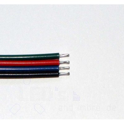 Verlege Kabel für RGB 100 cm 4 x 0,14 mm²