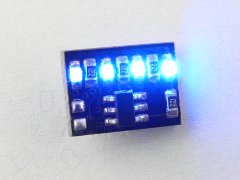 4 Kanal pico Lauflicht Modul für Moba 10,5x7,3x2,8mm Muster 001 Onboard LED blau
