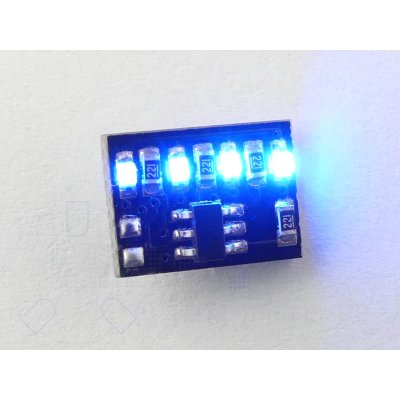 4 Kanal pico Lauflicht Modul für Moba 10,5x7,3x2,8mm Muster 003 Onboard LED blau