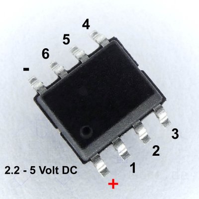 6 Kanal SMD Funktions Chip für Moba 5,0x3,8x1,5mm Muster 022